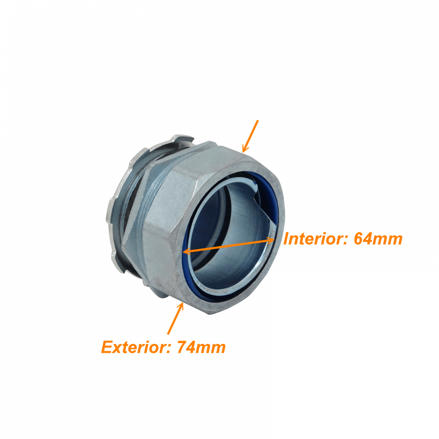 Metalico 63mm Prensa Estopa para Flexible Aislacion IP65 3