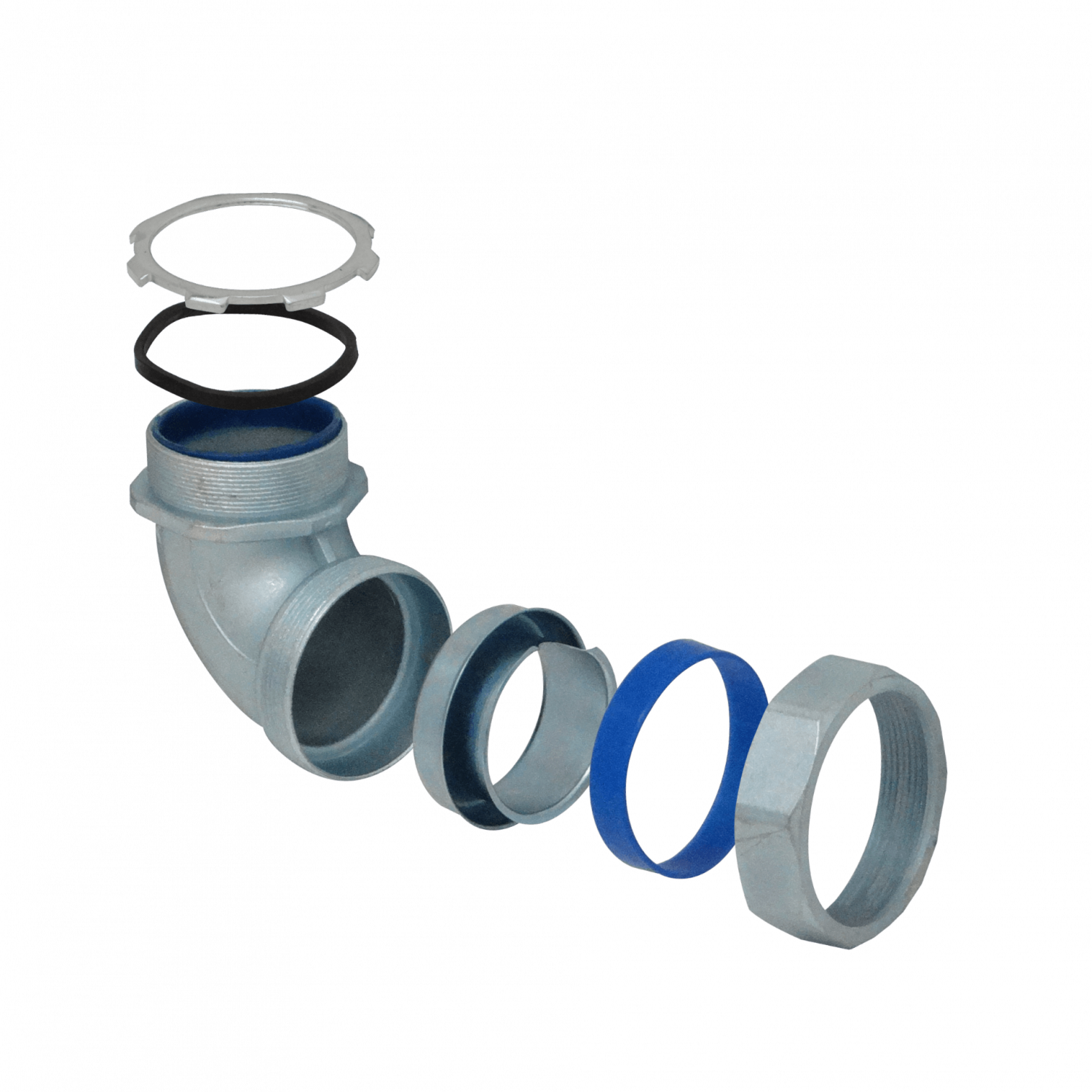 Metalico 63mm Codo Prensa Estopa para Flexible Aislacion IP65 2