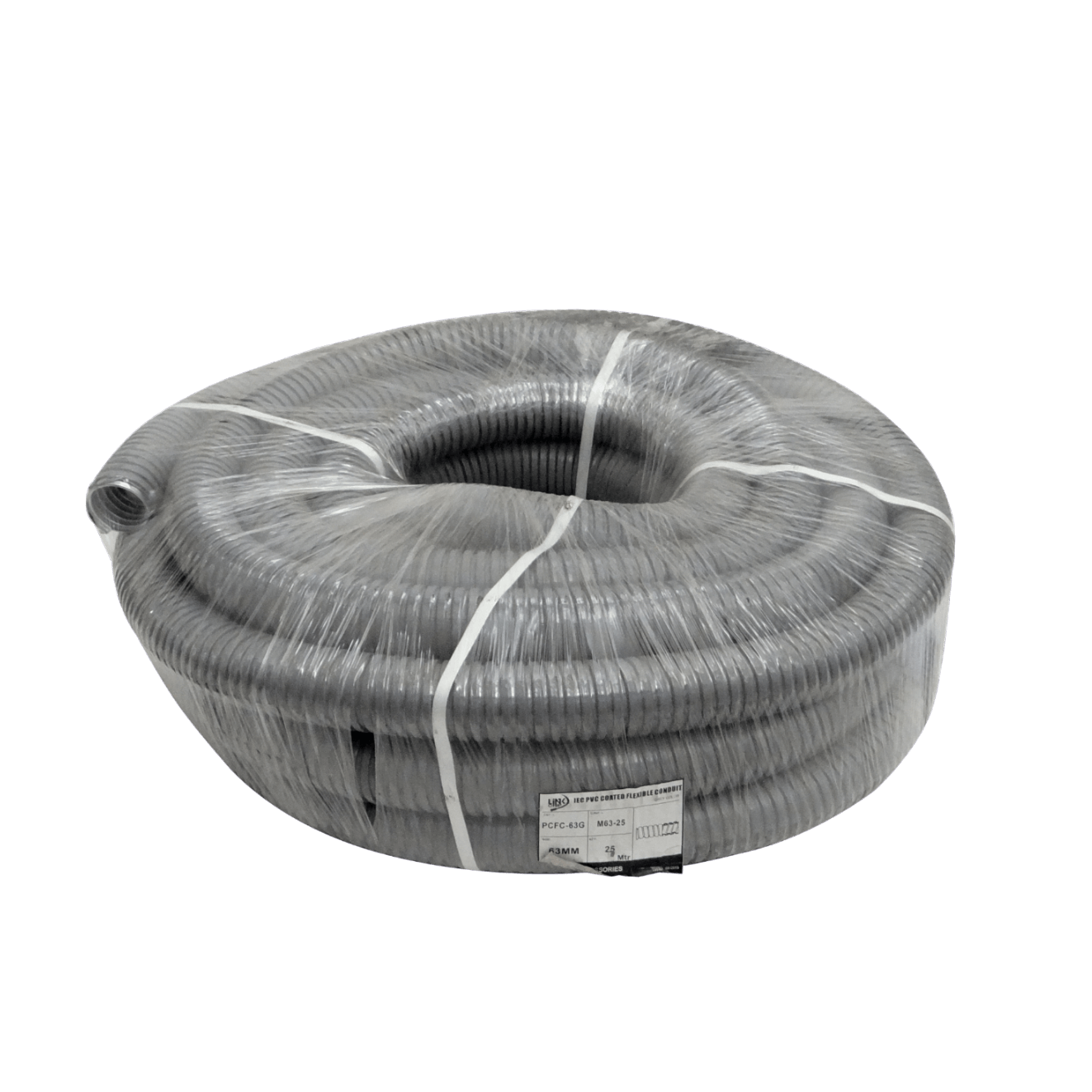 Conduit Flexible Metálico 63mm 25m Cubierto en PVC, M63-25 2
