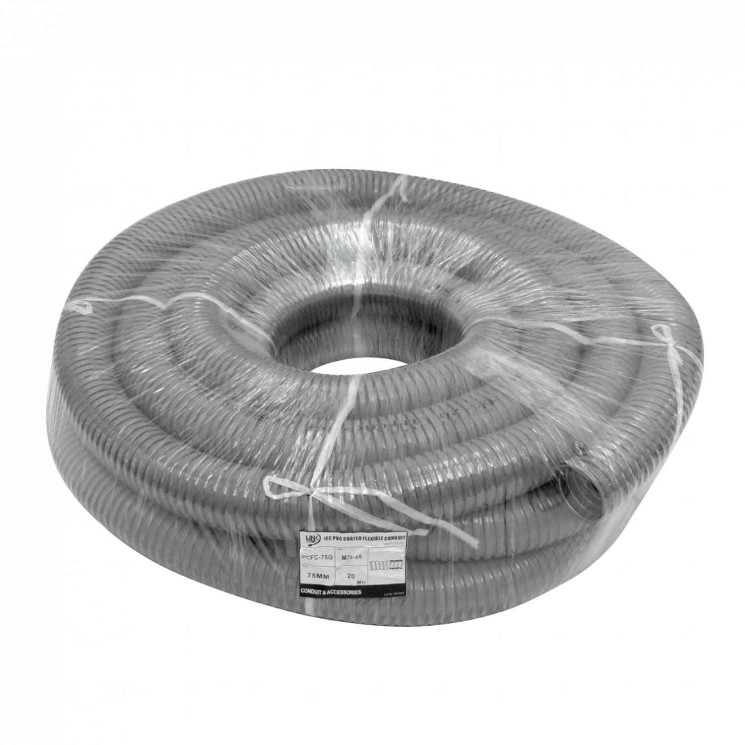 Conduit Flexible Metálico 75mm 20m Cubierto en PVC, M75-20 1