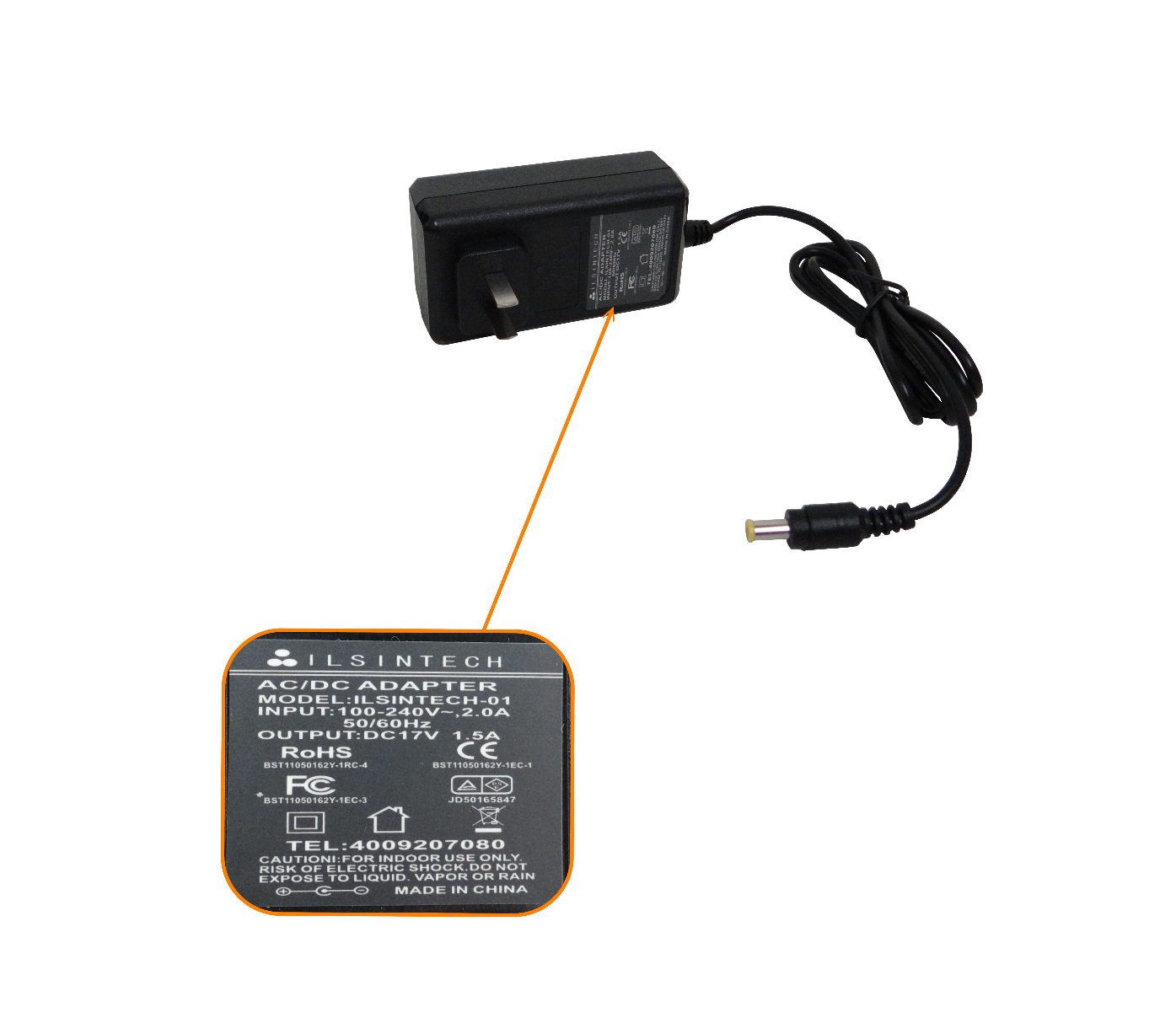 Fuente de Poder Repuesto para KF4A-7IN1 17VDC 1,5A req-Adaptamechin 3