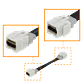 HDMI 15cm-Cable-Plano Hembra-Hembra Keystone Blanco - Miniatura 1