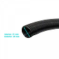 25mm Rollo-50mts 21mm-int Conduit Flexible Plastico Corrugado Negro PA - Miniatura 2