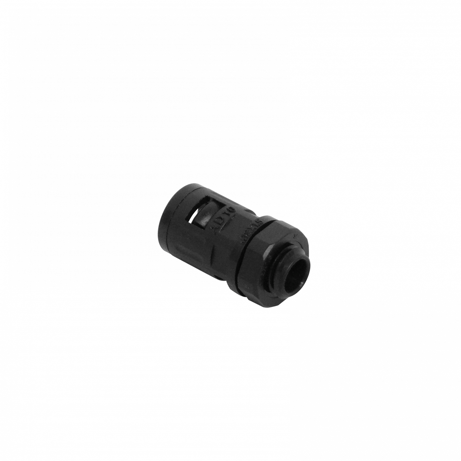 10mm Salida Caja Prensa Estopa p/Conduit Flexible Plastico Negro 2