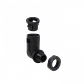 10mm Codo Salida Caja Prensa Estopa p/Conduit Flexible Plastico Negro - Miniatura 1