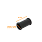 19mm Union Copla para Conduit Flexible Plastico Negro Corrugado - Miniatura 2