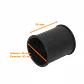 55mm Union Copla para Conduit Flexible Plastico Negro Corrugado - Miniatura 1