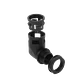 Codo de Salida para Caja Prensa Estopa, 25mm, Compatible con Conduit Flexible de Plástico Negro - Miniatura 1