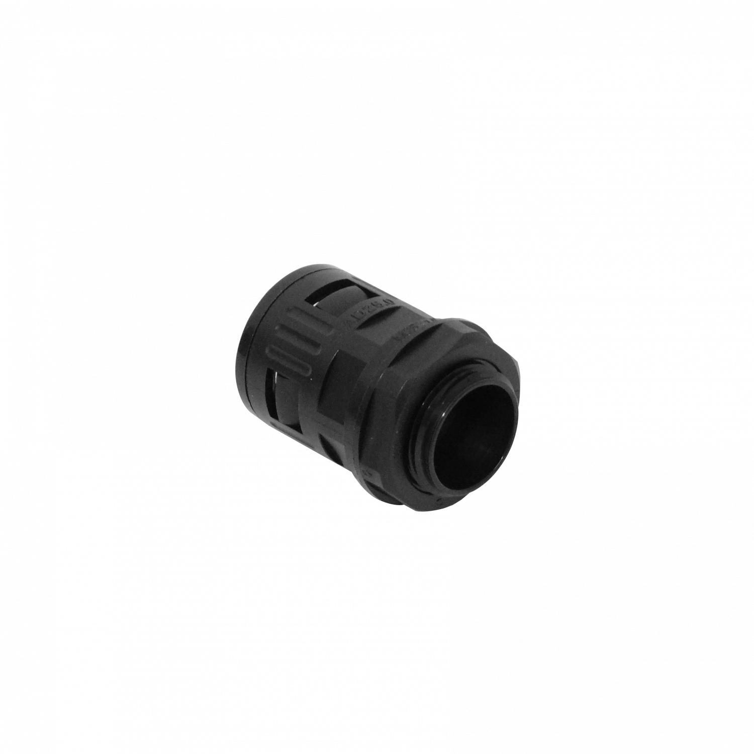 25mm Salida Caja Prensa Estopa p/Conduit Flexible Plastico Negro 2