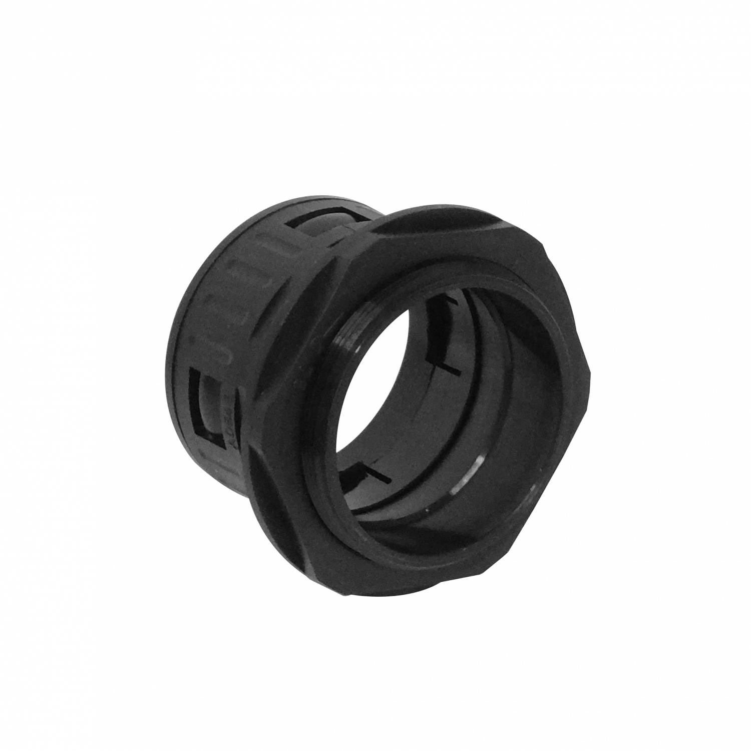 55mm Salida Caja Prensa Estopa p/Conduit Flexible Plastico Negro 2