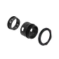 55mm Salida Caja Prensa Estopa p/Conduit Flexible Plastico Negro - Miniatura 3