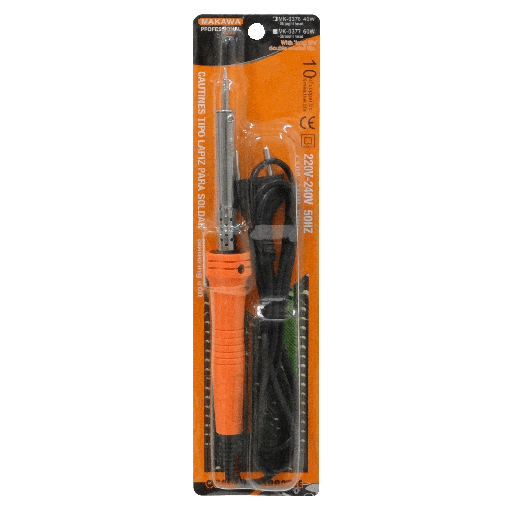 MAKAWA Cautin 40W 220-240VAC cable-1mt para soldar MK-0376 3