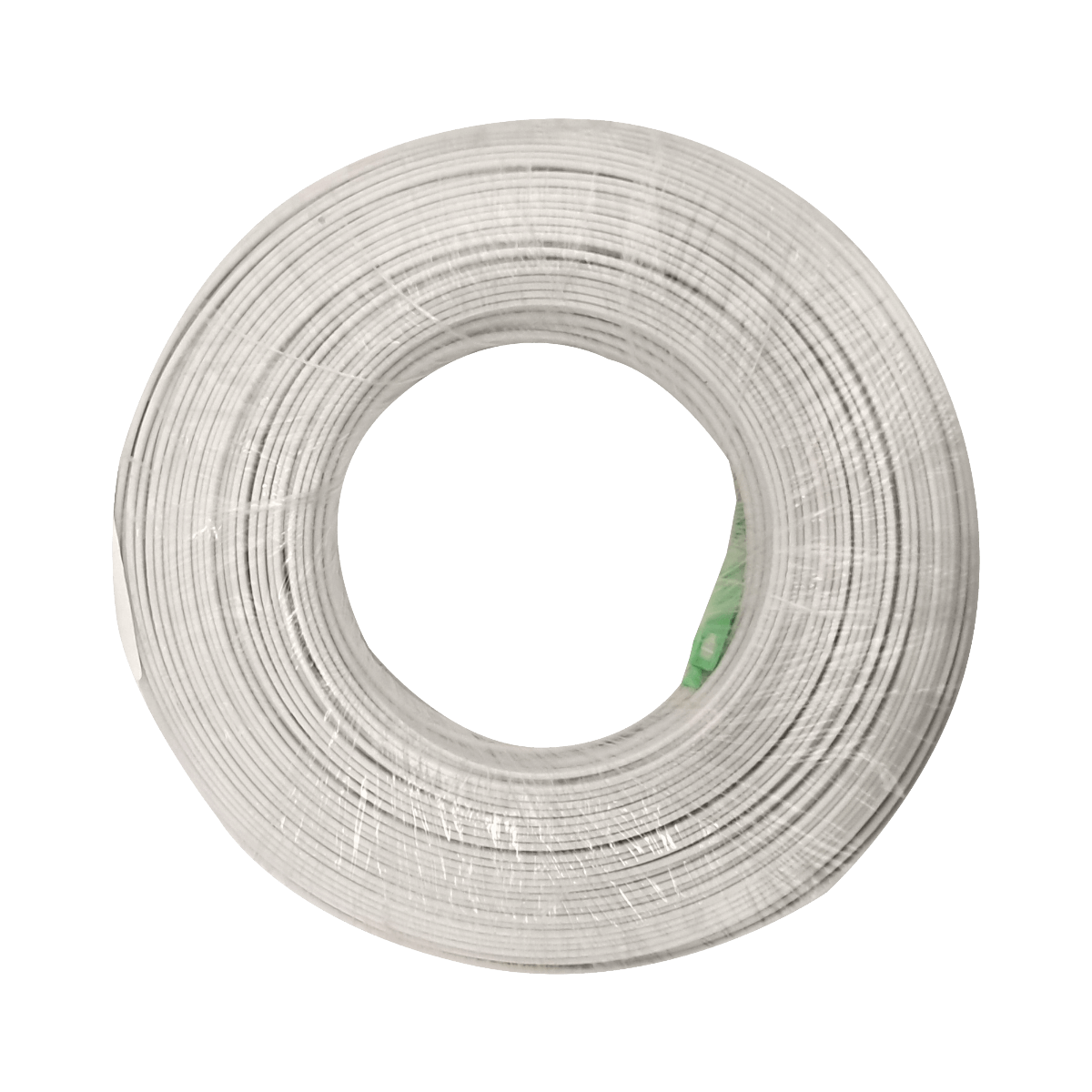 Blanco Drop-Port 100mt SC/APC MonoModo SM SX Pigtail Cable Fibra G652D 1