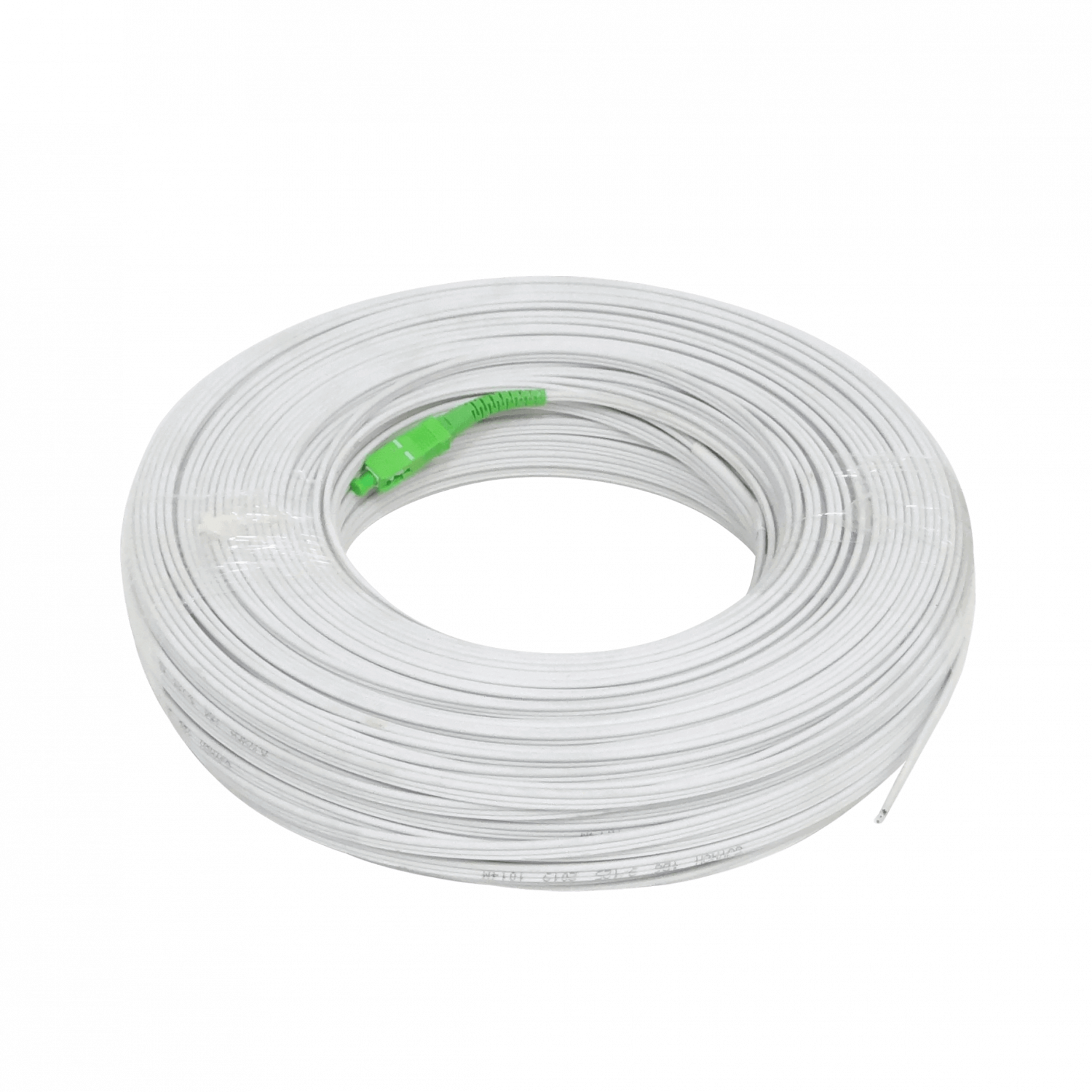 Blanco Drop-Port 100mt SC/APC MonoModo SM SX Pigtail Cable Fibra G652D 3