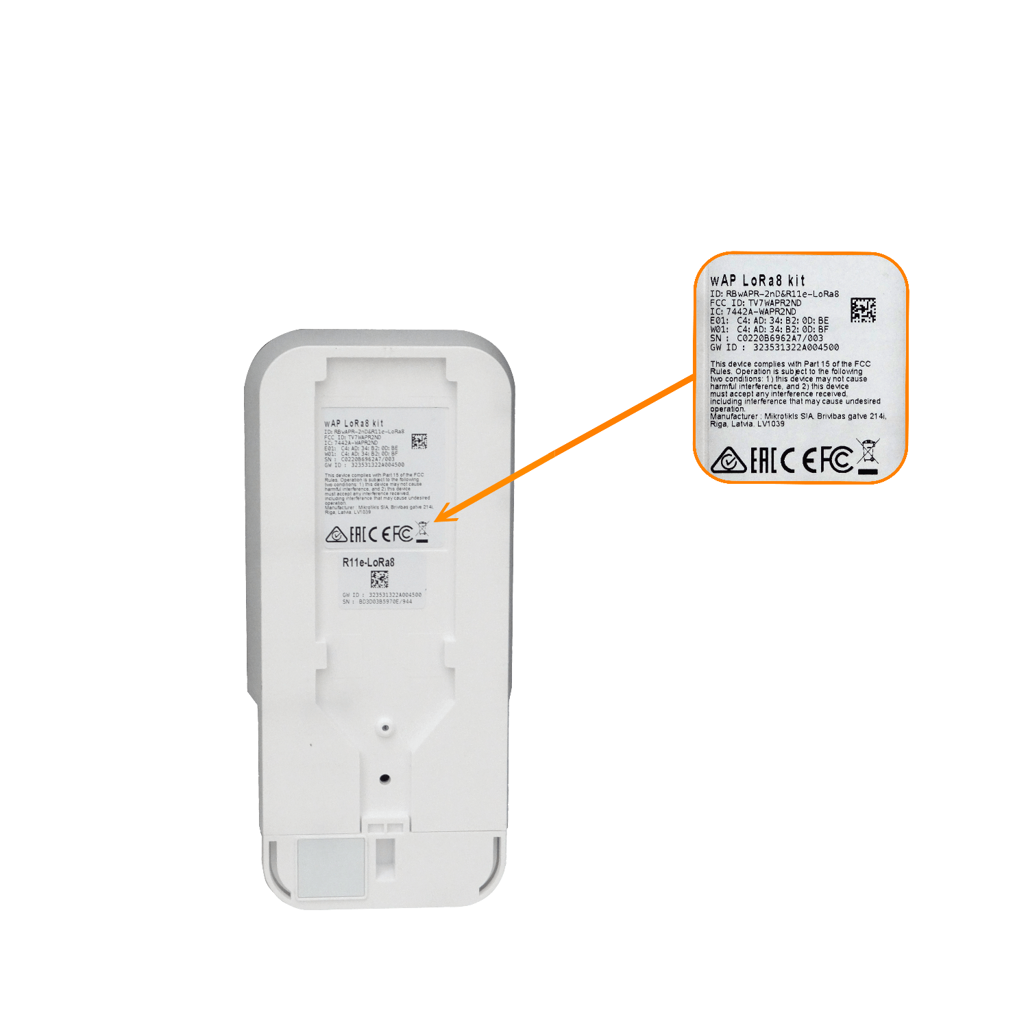 Gateway Exterior MikroTik wAP LR8G kit - LoRa® 868 MHz, WiFi 2.4 GHz, GPS, Resistente a Intemperie 5