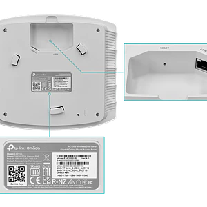Punto de Acceso TP-Link EAP225, de Montaje en Techo Gigabit MU-MIMO Inalámbrico AC1350