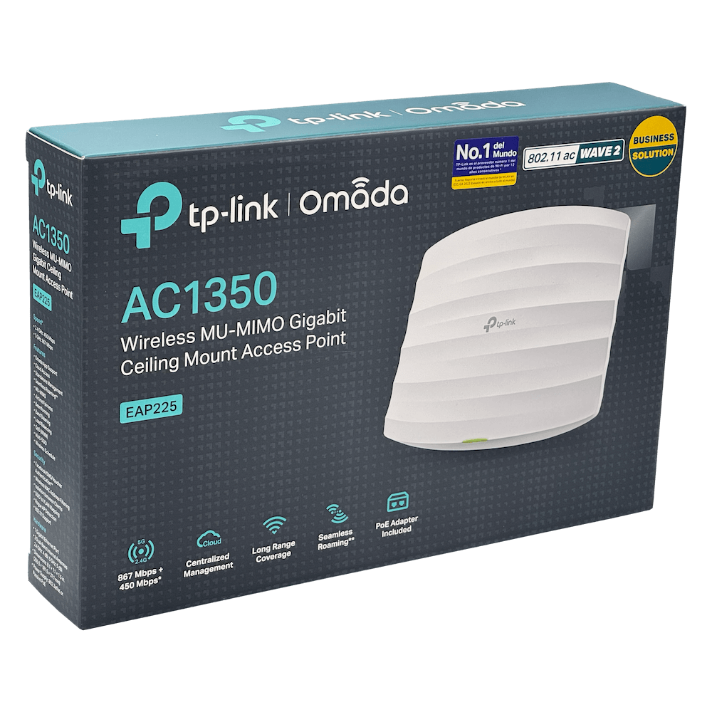 Punto de Acceso TP-Link EAP225, de Montaje en Techo Gigabit MU-MIMO Inalámbrico AC1350 2