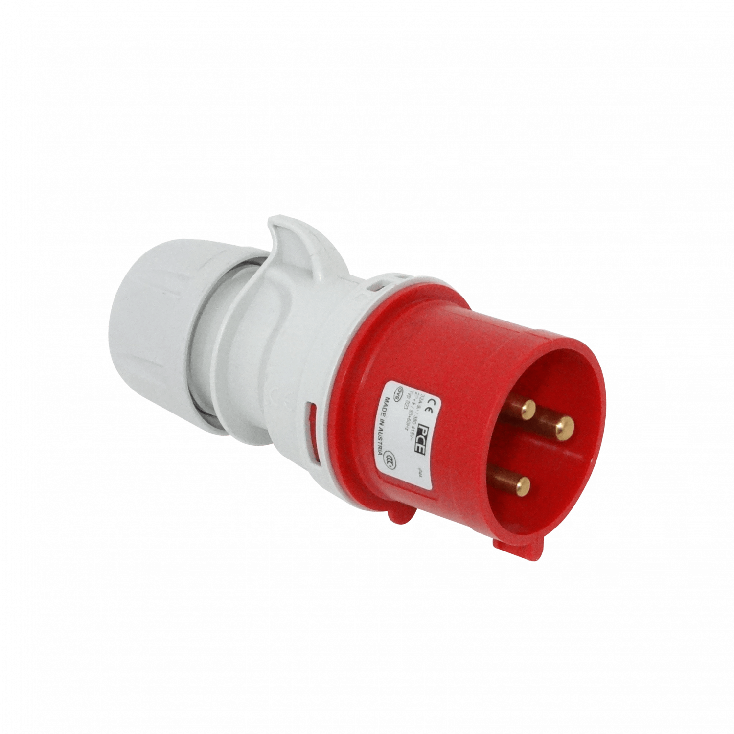 PCE Typ023-9h 32A IP44 Macho Volante Enchufe Industrial 690V 2P+Tx 2