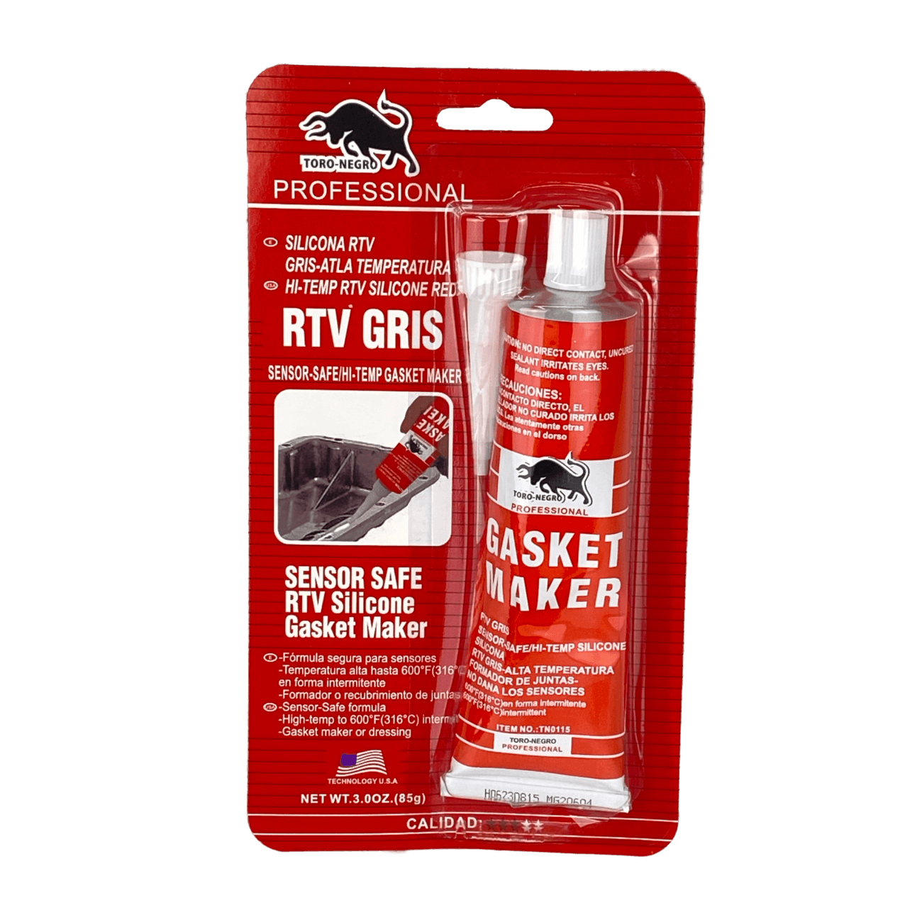 Sellador de Silicona Gris RTV AKILDA, 316°C, 85g, Gasket Maker A0008-GR 1