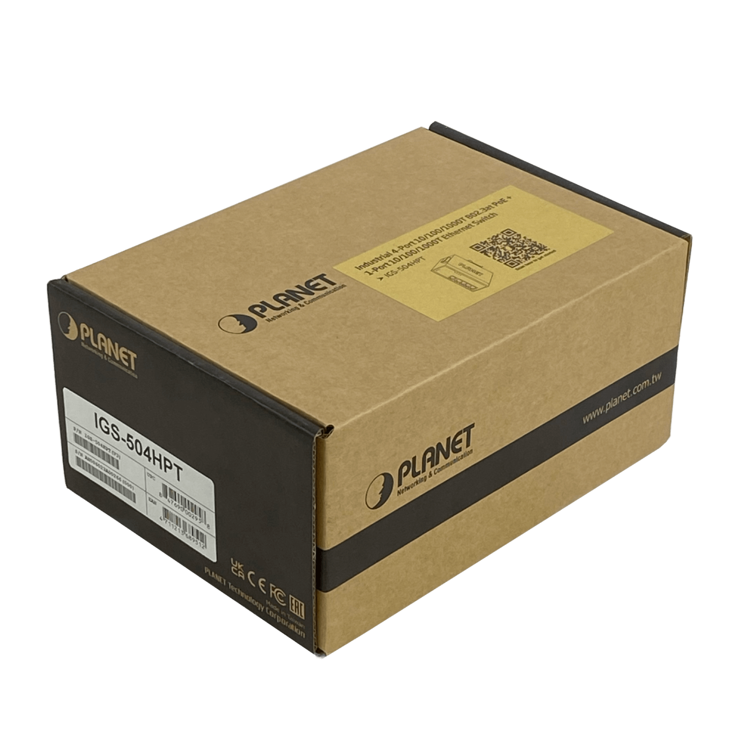 PLANET Switch 5-1000 4-PoE+120W-tot RielDIN industrial 50mm req/12-56V 2