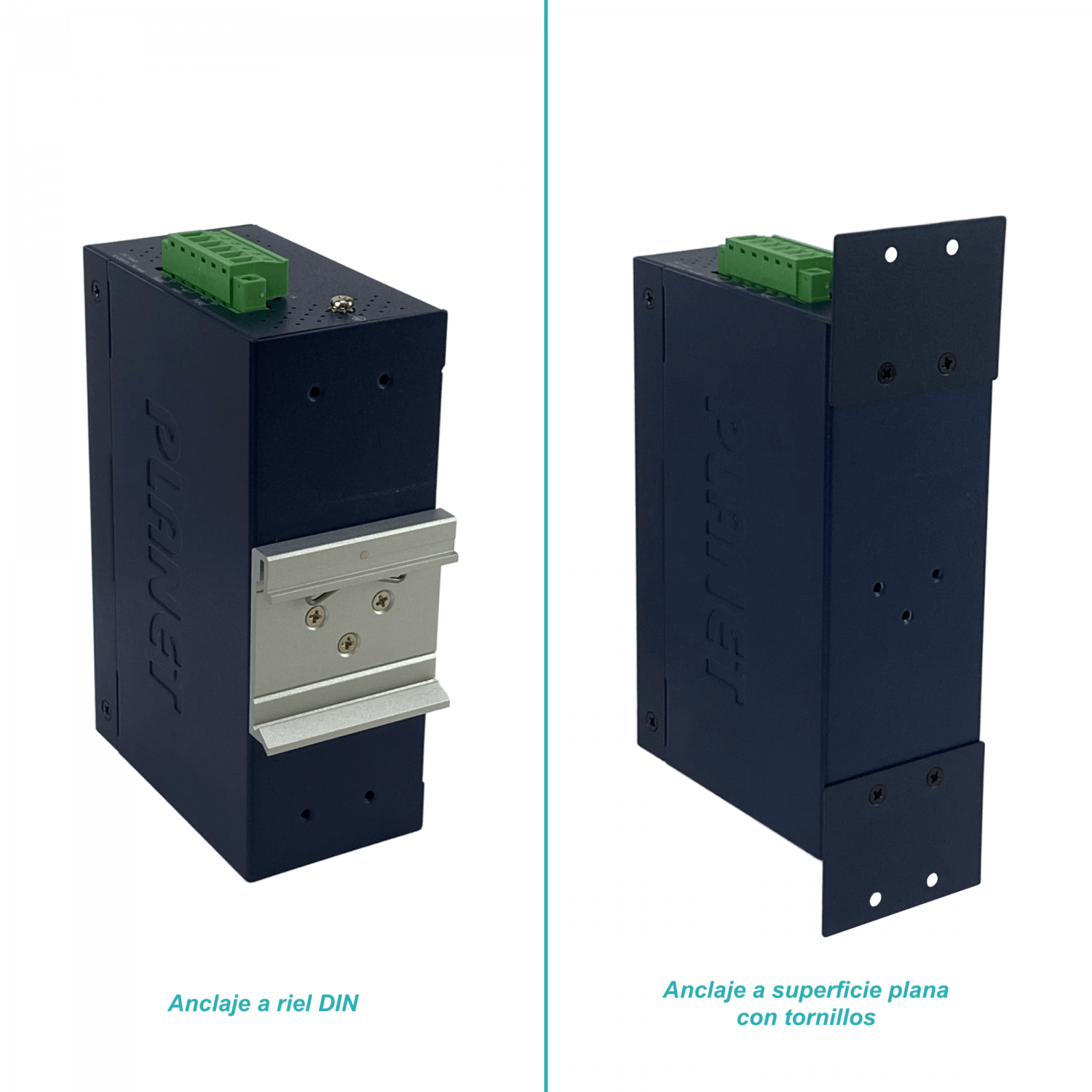 PLANET Switch 5-1000 4-PoE+120W-tot RielDIN industrial 50mm req/12-56V 6