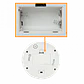 Falsa Cámara Domo Mentira DS-1500B con LED Parpadeante, Alimentación 2xAA - Miniatura 6