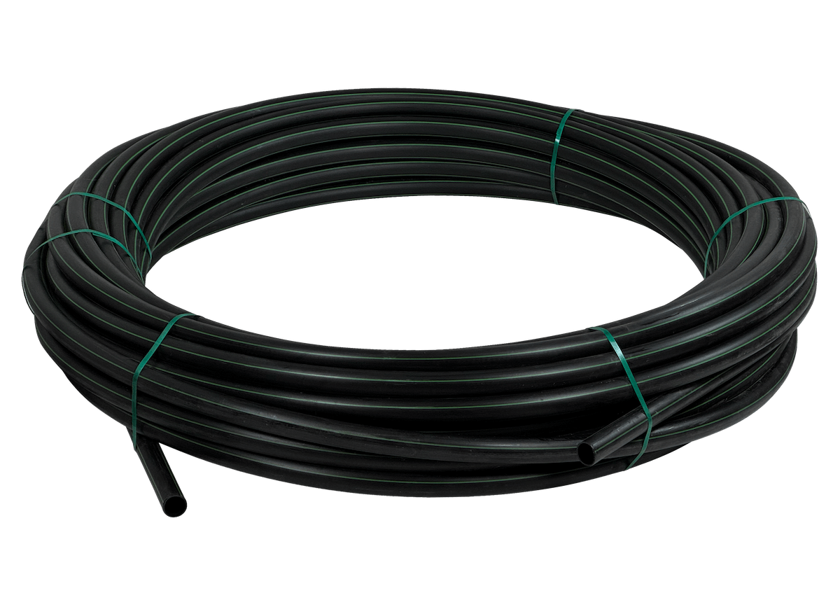 Plansa 50mm-ext 2,9mm Rollo 100mts Negra HDPE Polietileno Reciclado 1
