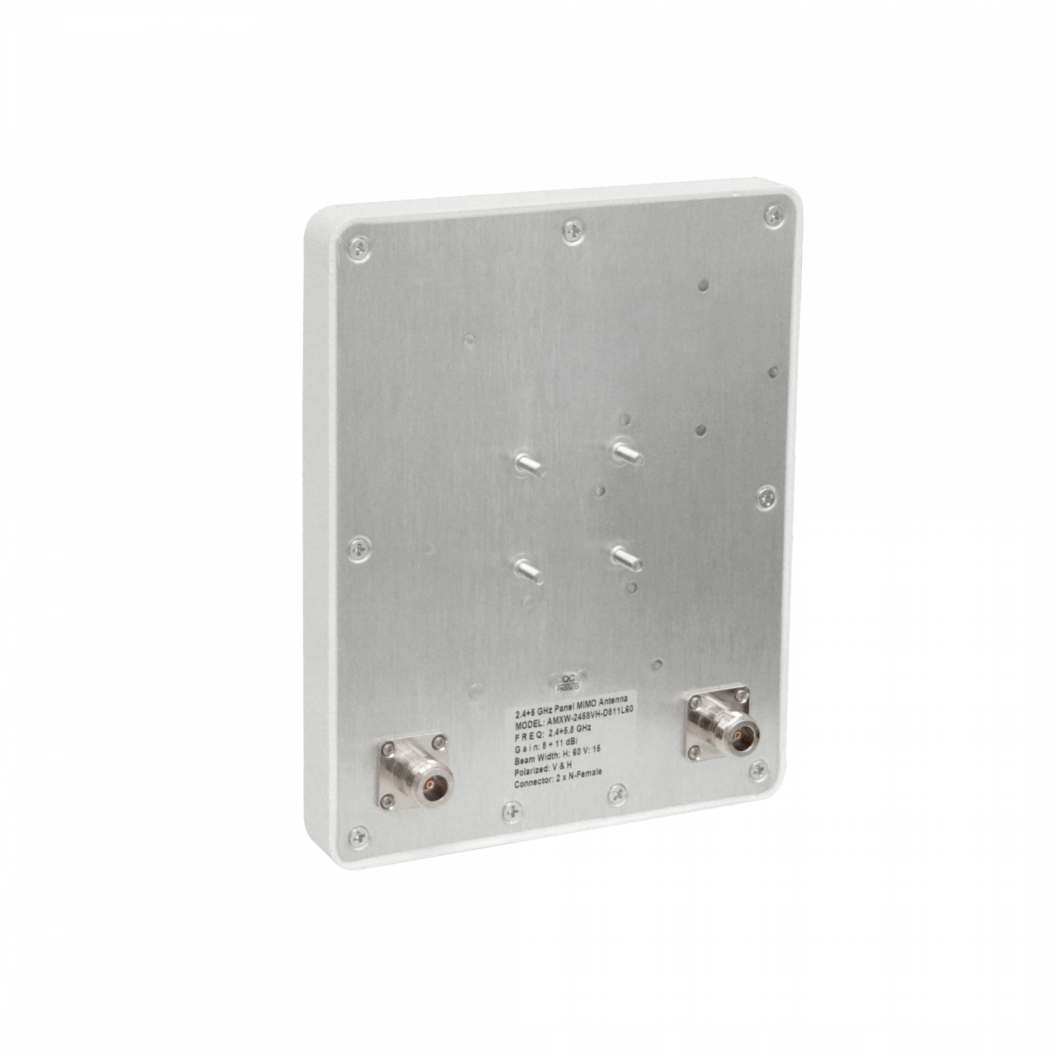 Antena Panel 2-N-Hembra 2,5-2,4GHz-8dBi-Vert 5,8GHz-11dBi-Horiz 5GHz 1