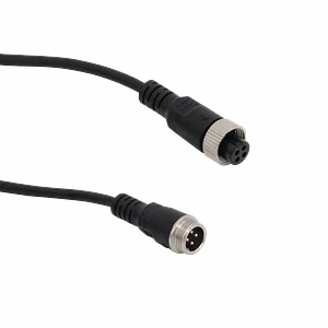 Cable GX12-4-5M 5 Metros, Conector Aviación 4 Pines GX12, Macho a Hembra