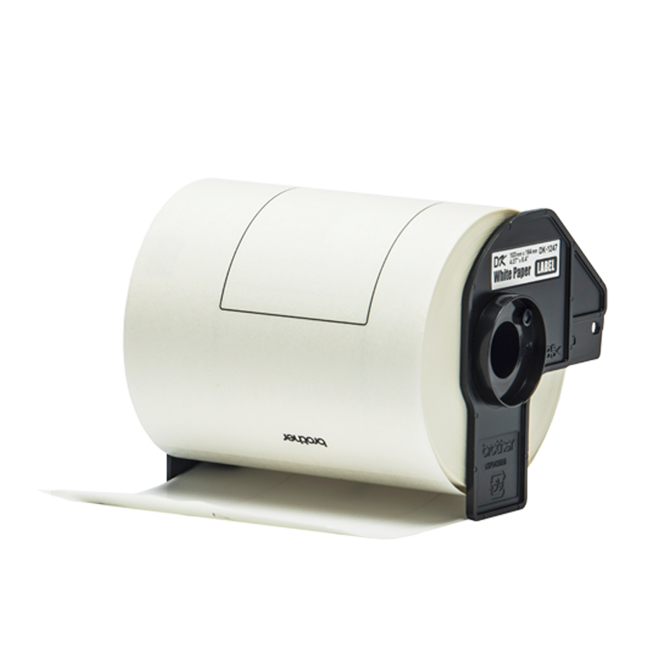 Etiqueta de Papel Brother DK1247, 103mm x 164mm, 180 Etiquetas, Fondo Blanco 1
