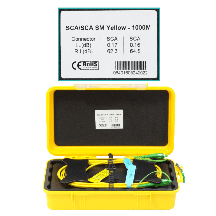 Bobina de Lanzamiento Monomodo 9/125 SC-SC/APC G652 1 km - BOB-1AA  2