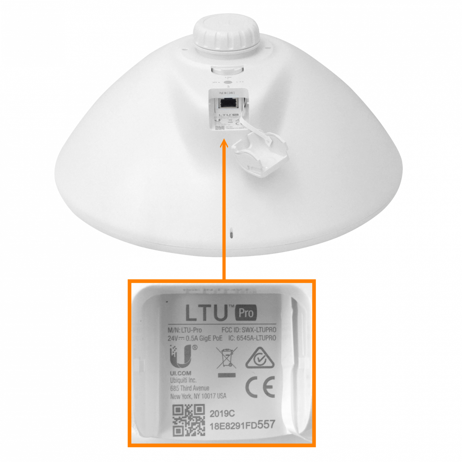UBIQUITI 24dBi 4,9-6,2GHz 2,4GHz 14x14º 1-1000 inc24V 22dBm 10-50MHz 8