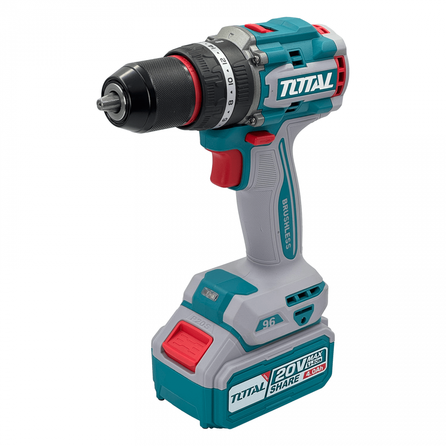 Taladro inalambrico Total TOTAL-20V P20S 20V 0 8-10mm incluye bateria 7