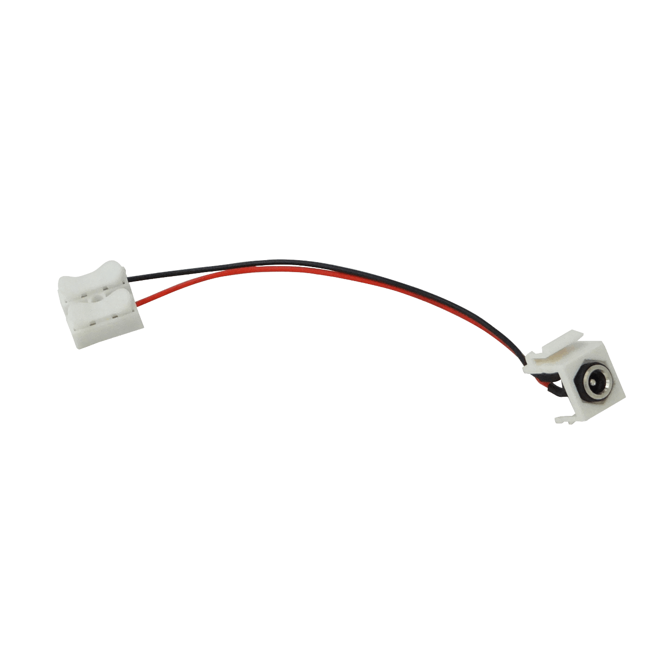 Keystone Jack K2155 Hembra 5,5x2,1mm con Cables de 13cm y Regleta 2P 2