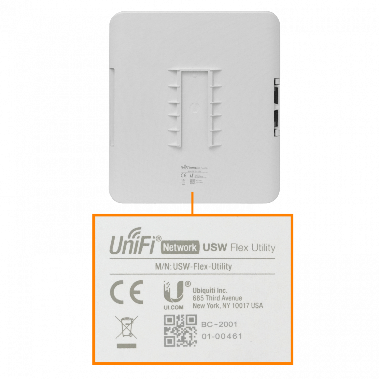 Carcasa Impermeable para Instalación Exterior del UniFi Switch Flex Utility 7