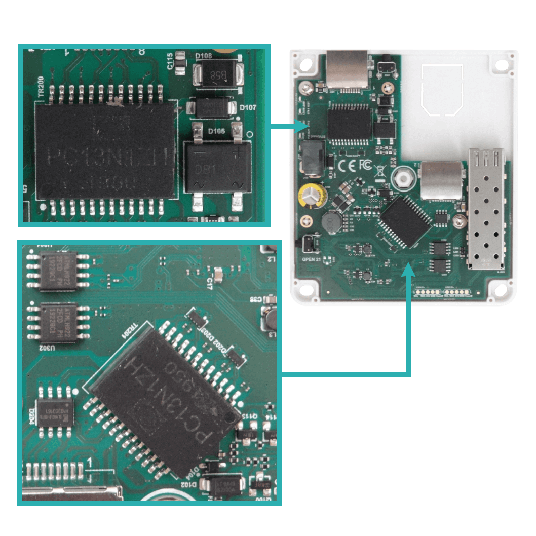 Inyector y Repetidor PoE Gigabit MikroTik GPEN21, con 2 Puertos RJ45, 1 SFP, Administrable  2