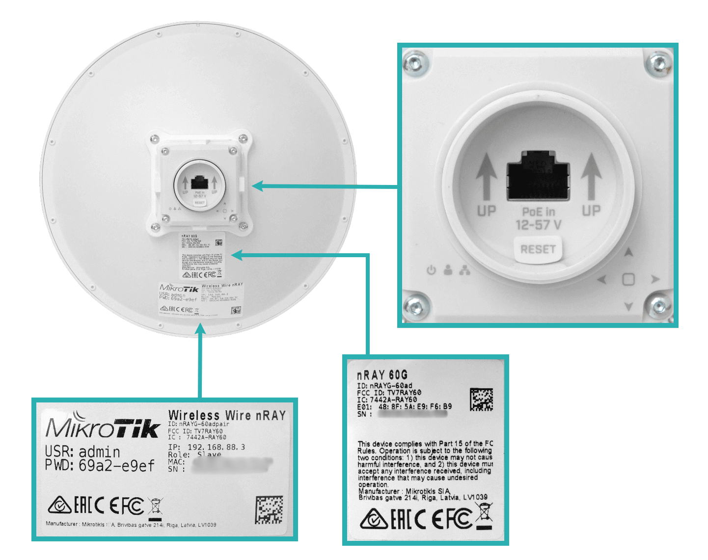 Enlace Inalámbrico MikroTik Wireless Wire nRAY - 60 GHz, 2 Gbps Agregados, Kit de 2 Unidades 4
