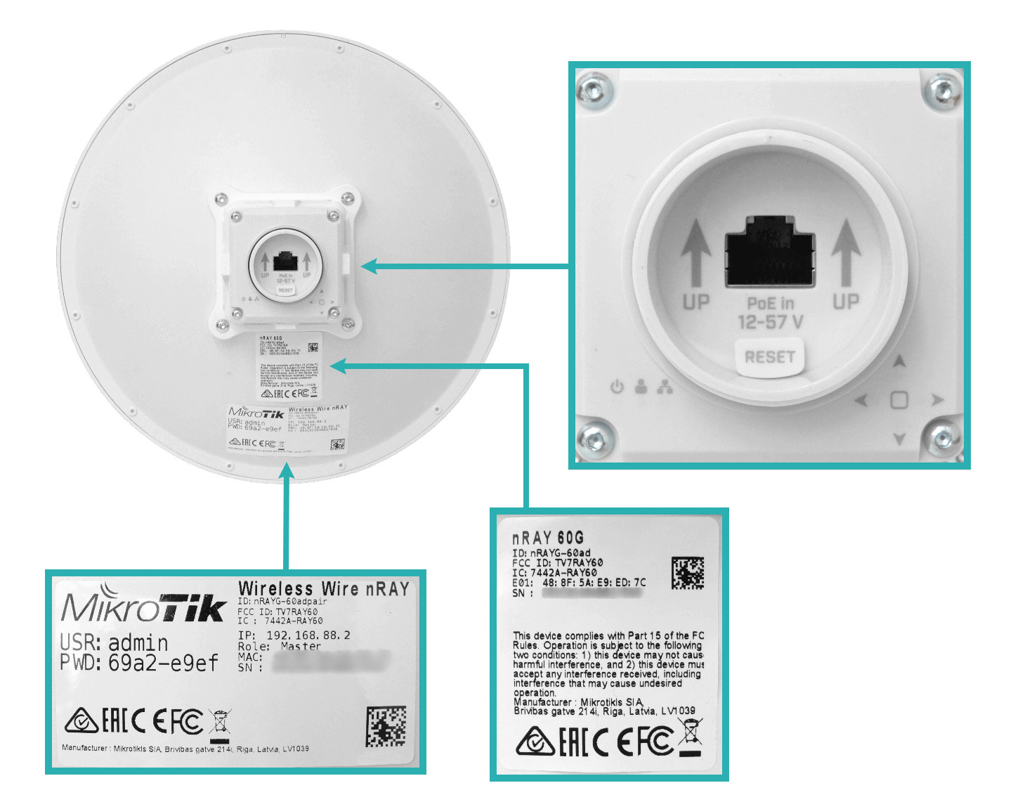 Enlace Inalámbrico MikroTik Wireless Wire nRAY - 60 GHz, 2 Gbps Agregados, Kit de 2 Unidades 7