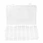 Caja c/Tapa 190x125x35mm Transparente Organizadora 24-Modular - Miniatura 1