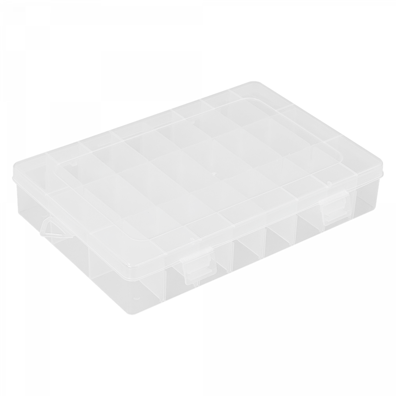 Caja c/Tapa 190x125x35mm Transparente Organizadora 24-Modular 2