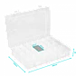 Caja c/Tapa 190x125x35mm Transparente Organizadora 24-Modular - Miniatura 3