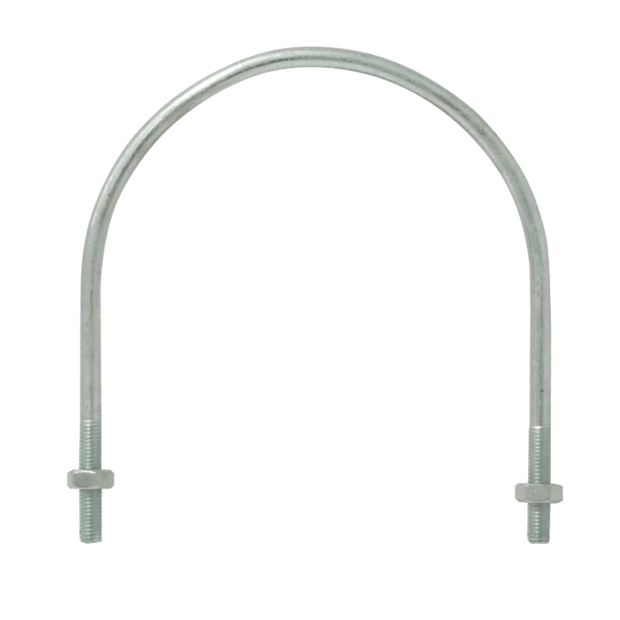 Abrazadera 137-165mm Diametro Poste Tubo c/2-tuercas-17mm req/pletina 2