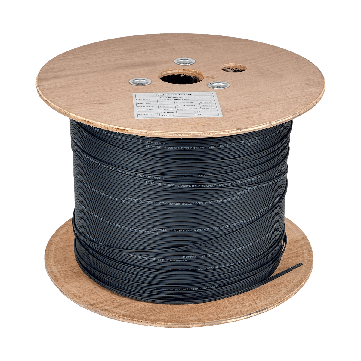 Cable de Fibra Óptica Monomodo 1 Fibra G657A1 LSZH 1mm con Mensajero - CFSN 3