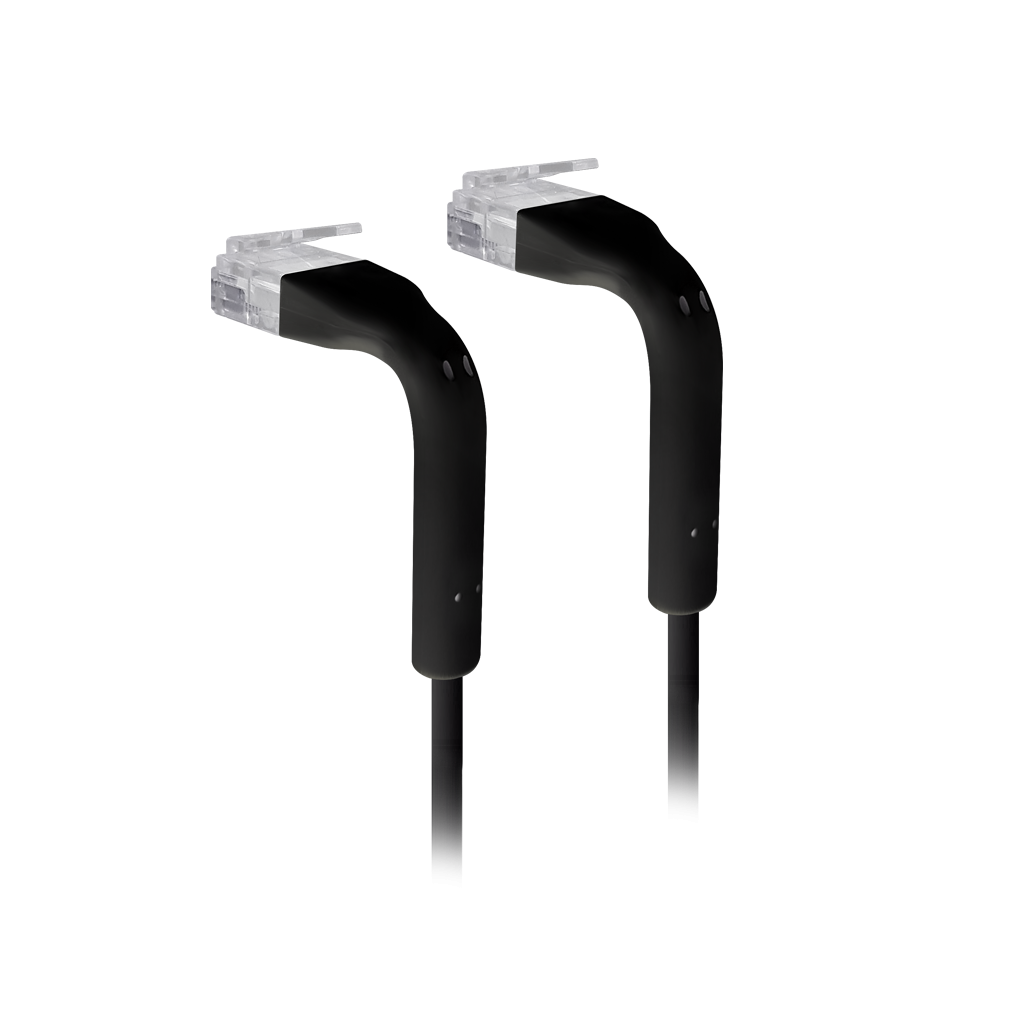 Cable Patch Cat6 Ubiquiti RJ45 Negro 30cm Compacto   2