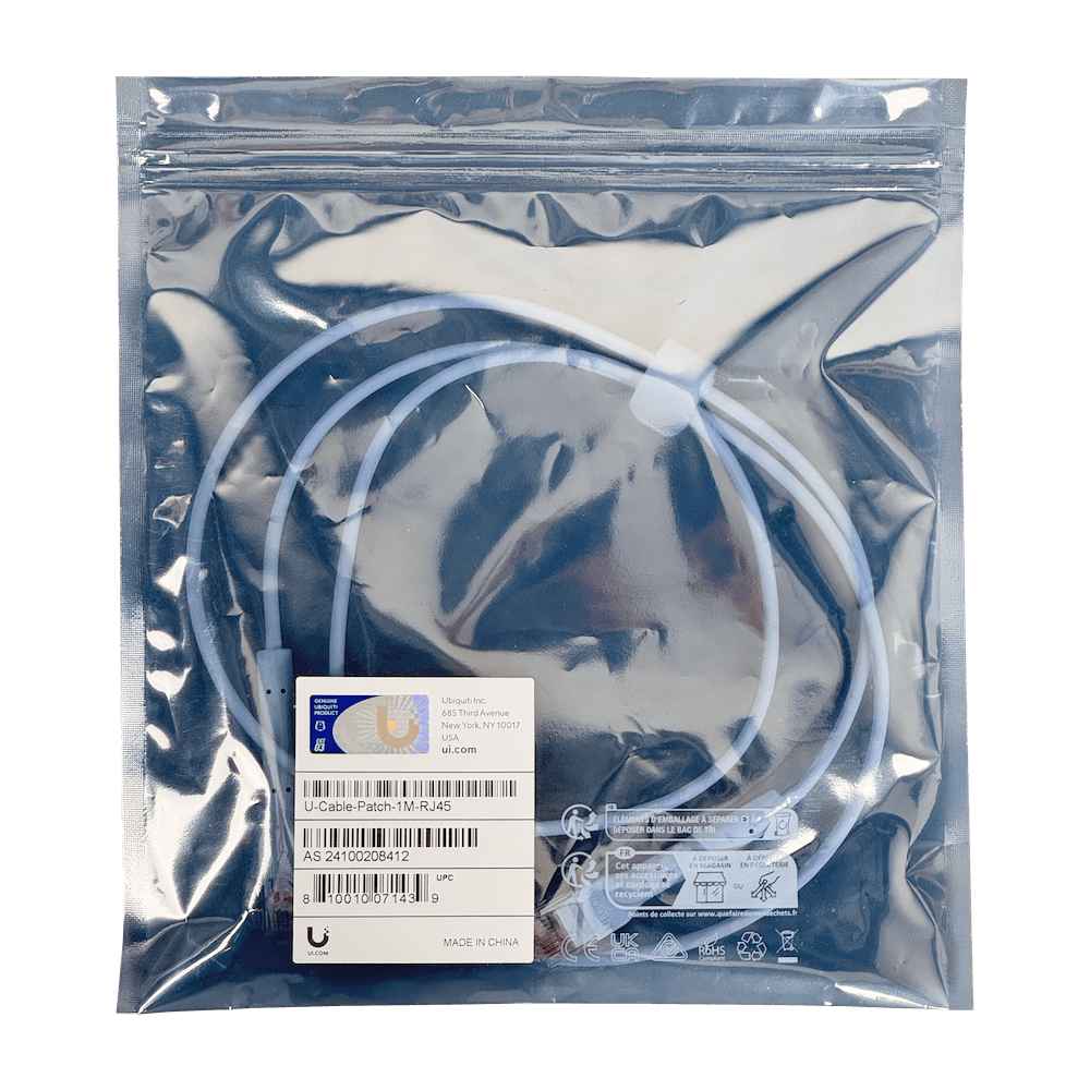 UBIQUITI Blanco 1mt Cable Cat6 RJ45 100cm U-Cable-Patch-1M-RJ45 5