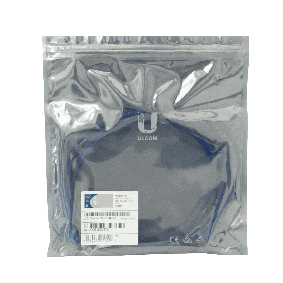 Cable Patch Cat6 Ubiquiti RJ45 Azul 3m 1