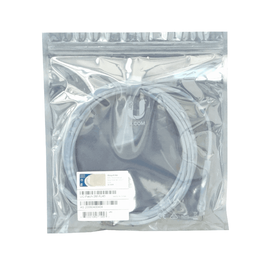 Cable Patch Cat6 Ubiquiti RJ45 Blanco 3m 3