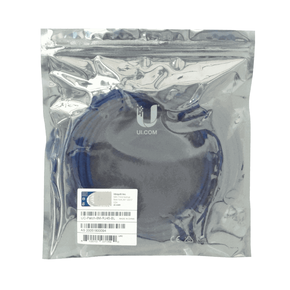 Cable Patch Cat6 Ubiquiti RJ45 Azul 8m 1
