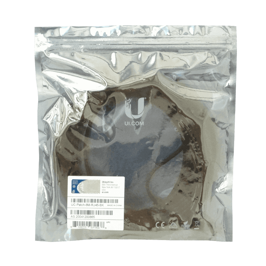 Cable Patch Cat6 Ubiquiti RJ45 Negro 8m   2