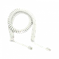 Cable Auricular MACROTEL 4P 4C-7.7mm,  3 Metros, Color Blanco - Miniatura 2